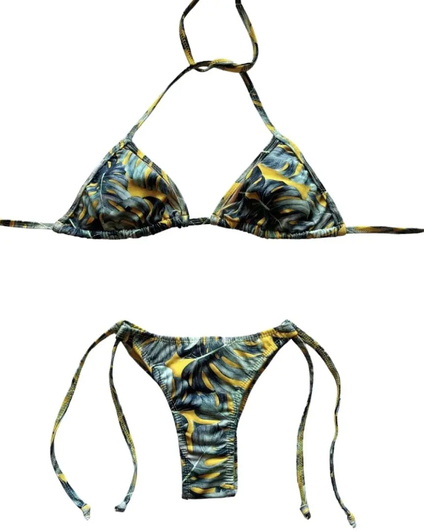 Tropical Sunset Cheeky Bikini Set Benatti Beachwear