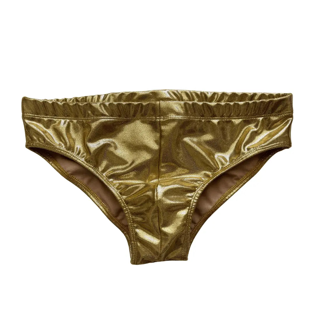 Metallic Low-Rise Brazilian Sunga Swim Brief Benatti Beachwear